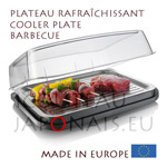 Cooler plate with cover for Barbecue 