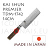 Couteau japonais KAI série SHUN PREMIER TDM1742 - couteau NAKIRI - lame en acier DAMAS martelé 