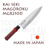 KAI traditional japanese knives - MGR-210D SEKI MAGOROKU RED WOOD series - DEBA knife 