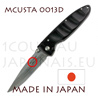 Couteau japonais de poche MCUSTA 0013D - liner lock - lame acier DAMAS VG10 et manche ébène africain 