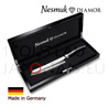 NESMUK DIAMOR Chef knife with black lacquered box - hollow ground on both sides - solid silver collar and stainless blade 