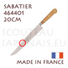 Couteau de Cuisine SABATIER IDEAL PRESTIGE entirement forg - lame YATAGAN 20cm - manche CHENE - 464401 