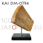 Bloc magnétique pivotant KAI DM-0794 avec socle en pierre d’ardoise noire (sans couteau) 