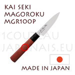 Couteau japonais KAI série SEKI MAGOROKU Bois Rouge MGR-100P - couteau de cuisine ou office 
