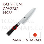 Couteau japonais KAI série SHUN - couteau Petit SANTOKU - lame acier DAMAS 